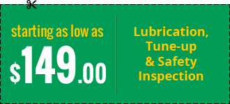 Brooklyn garage door repair coupon on tune-up